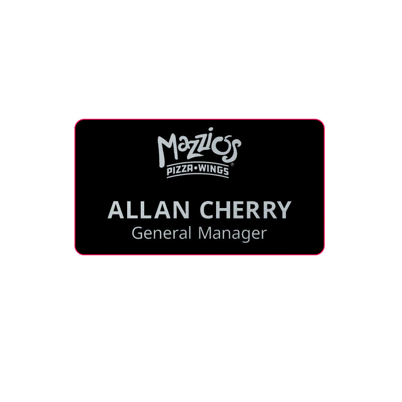 Manager Name Badge w/Personalized Text