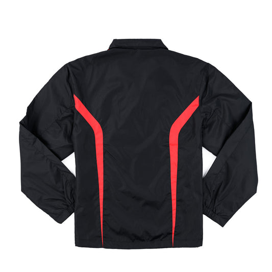Raglan Driver Jacket - Black / Red