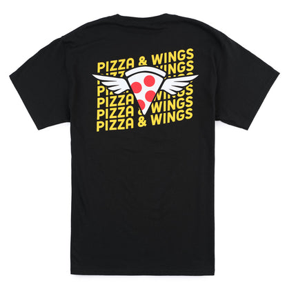 Pizza & Wings Tee - Black
