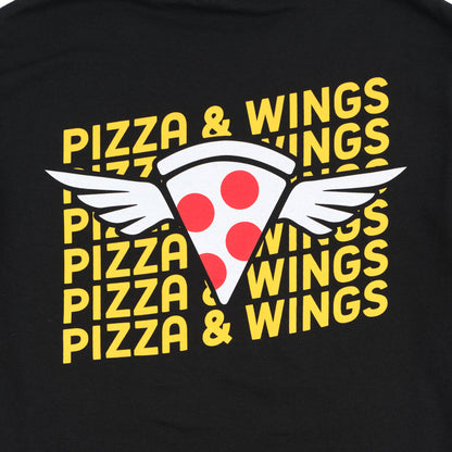 Pizza & Wings Tee - Black
