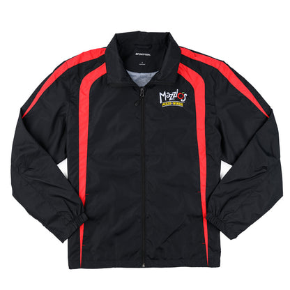 Raglan Driver Jacket - Black / Red