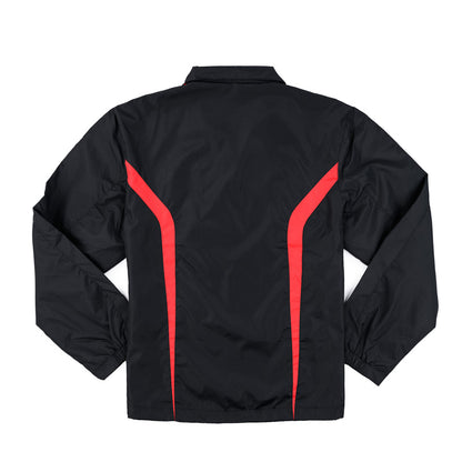 Raglan Driver Jacket - Black / Red